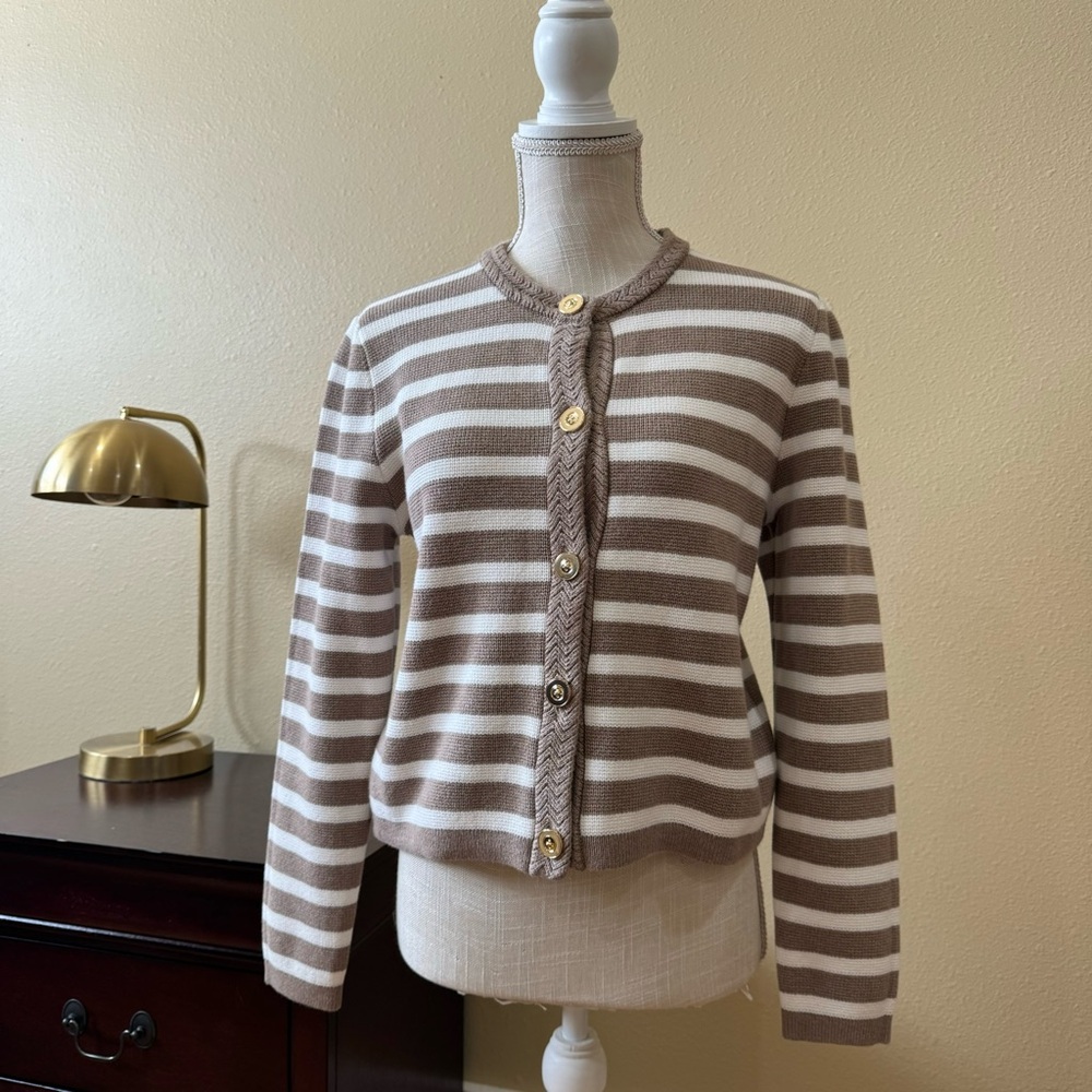 J. Crew knit stripe cardigan